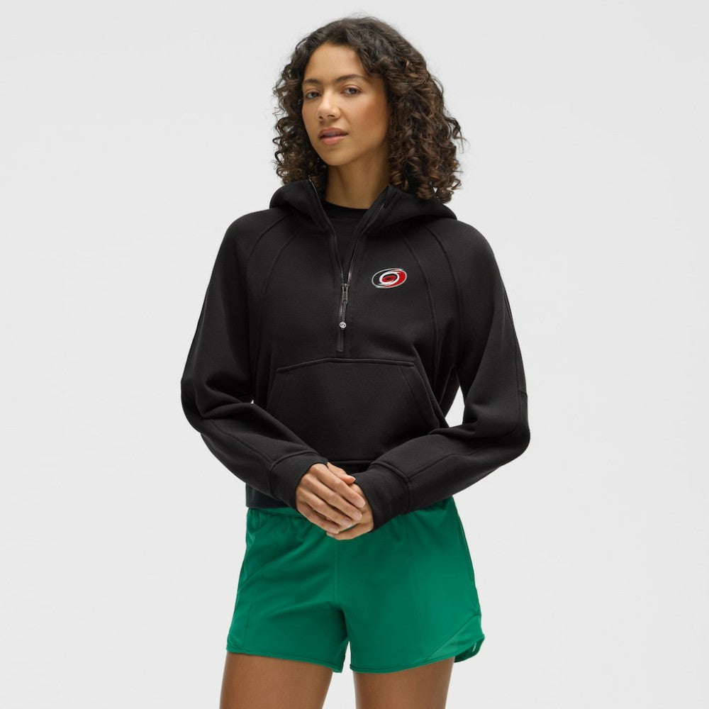 NHL Carolina Hurricanes lululemon Women's Scuba Oversized Half-Zip Hoodie - Black