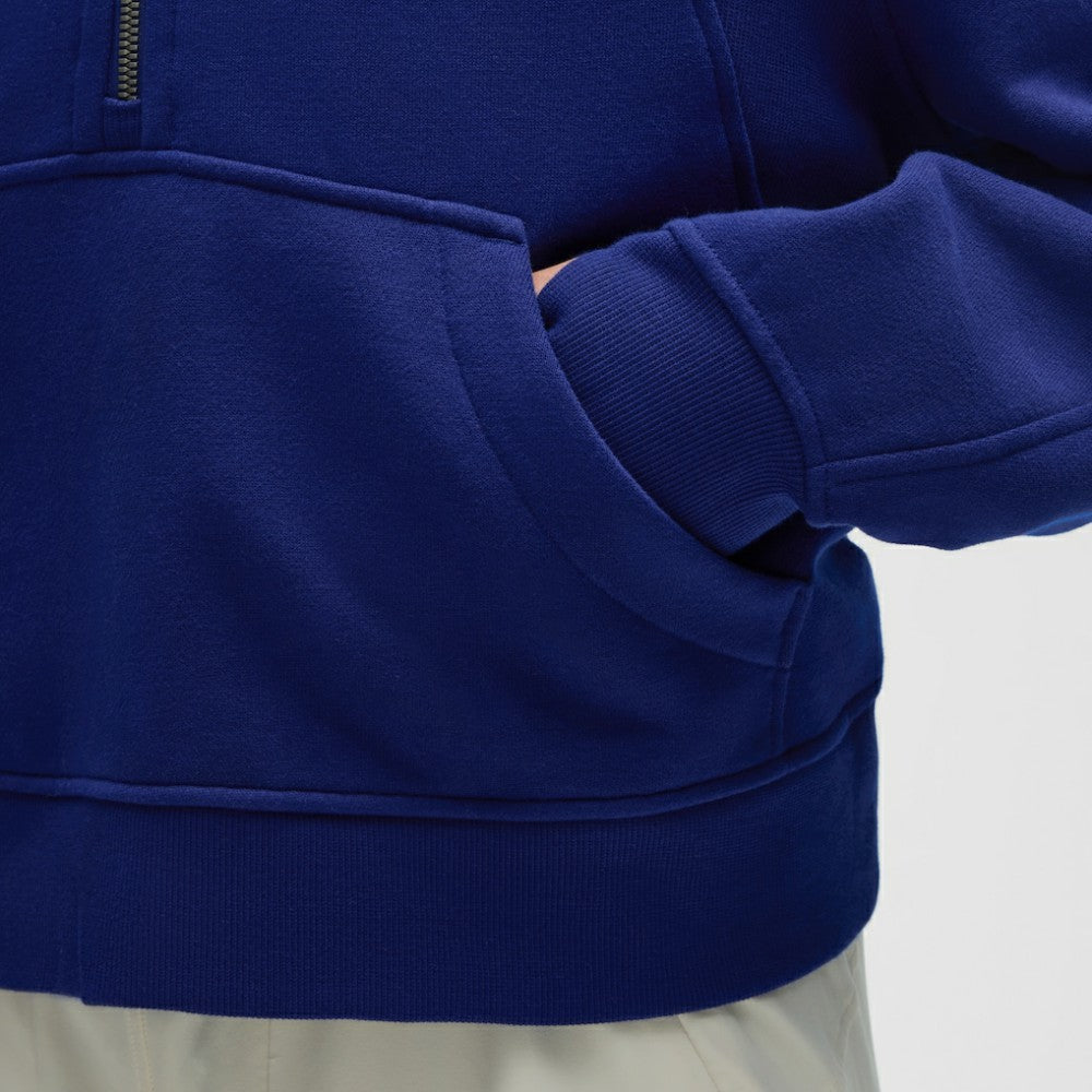 NHL Edmonton Oilers lululemon Women's Scuba Oversized Half-Zip Hoodie - Larkspur