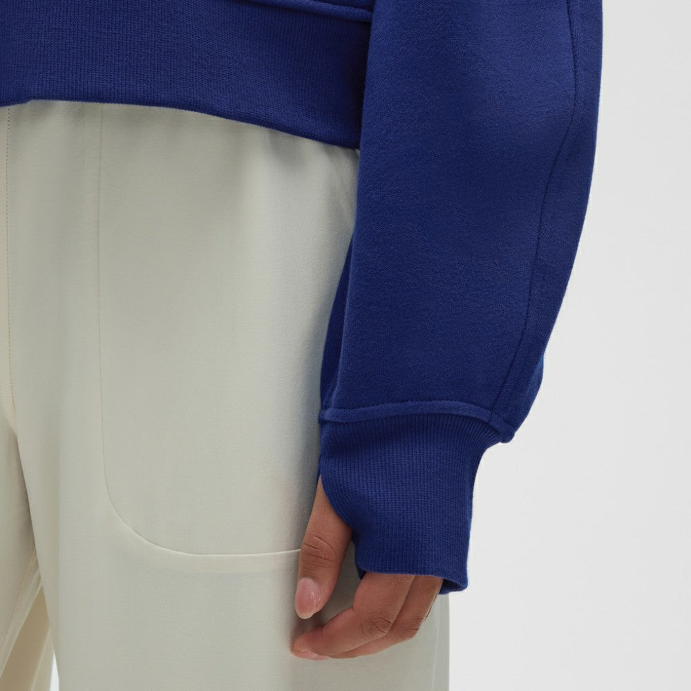 NHL Edmonton Oilers lululemon Women's Scuba Oversized Half-Zip Hoodie - Larkspur