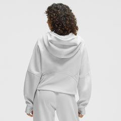 NHL Los Angeles Kings lululemon Women's Scuba Oversized Half-Zip Hoodie - Heathered Core Ultra Light Grey