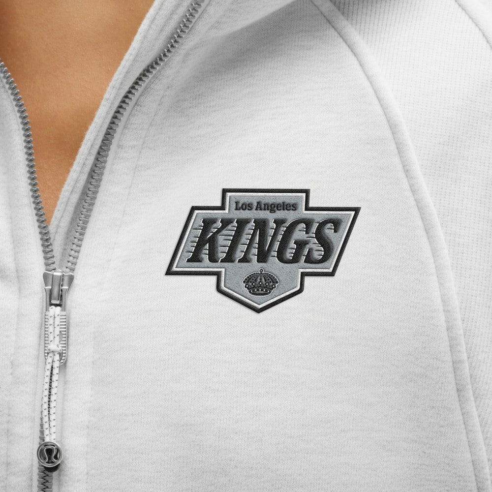 NHL Los Angeles Kings lululemon Women's Scuba Oversized Half-Zip Hoodie - Heathered Core Ultra Light Grey