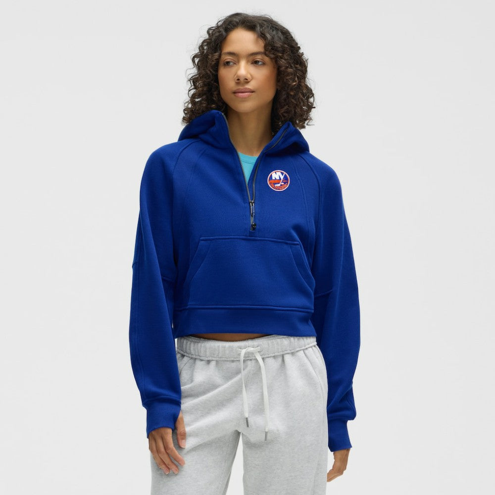 NHL New York Islanders lululemon Women's Scuba Oversized Half-Zip Hoodie - College Cobalt