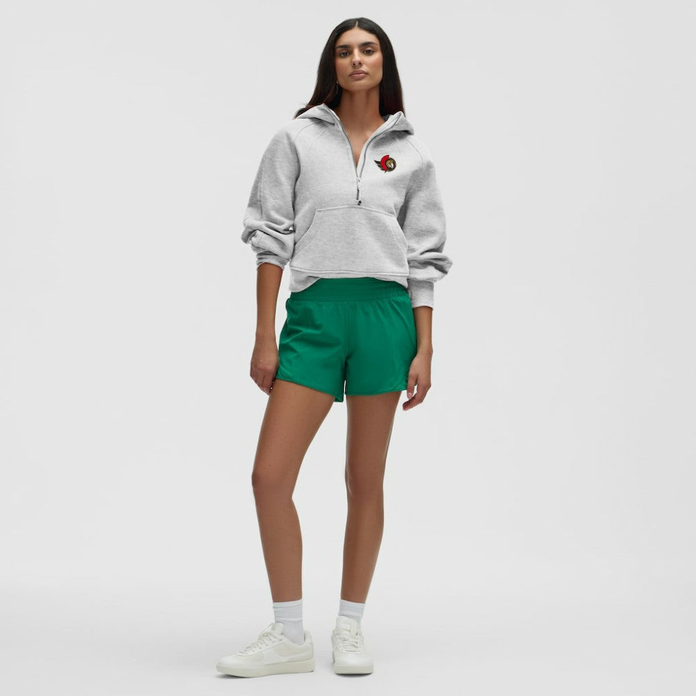 NHL Ottawa Senators lululemon Women's Scuba Oversized Half-Zip Hoodie - Heathered Core Ultra Light Grey