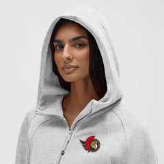 NHL Ottawa Senators lululemon Women's Scuba Oversized Half-Zip Hoodie - Heathered Core Ultra Light Grey
