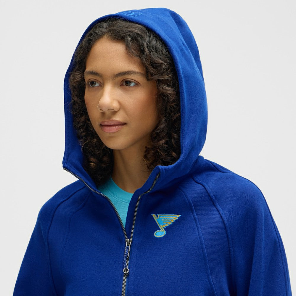 NHL St. Louis Blues lululemon Women's Scuba Oversized Half-Zip Hoodie - College Cobalt