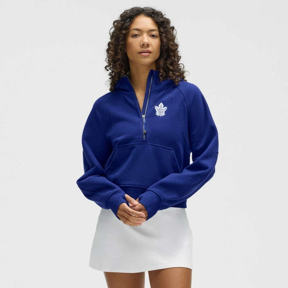 NHL Toronto Maple Leafs lululemon Women's Scuba Oversized Half-Zip Hoodie - Larkspur