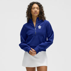 NHL Toronto Maple Leafs lululemon Women's Scuba Oversized Half-Zip Hoodie - Larkspur