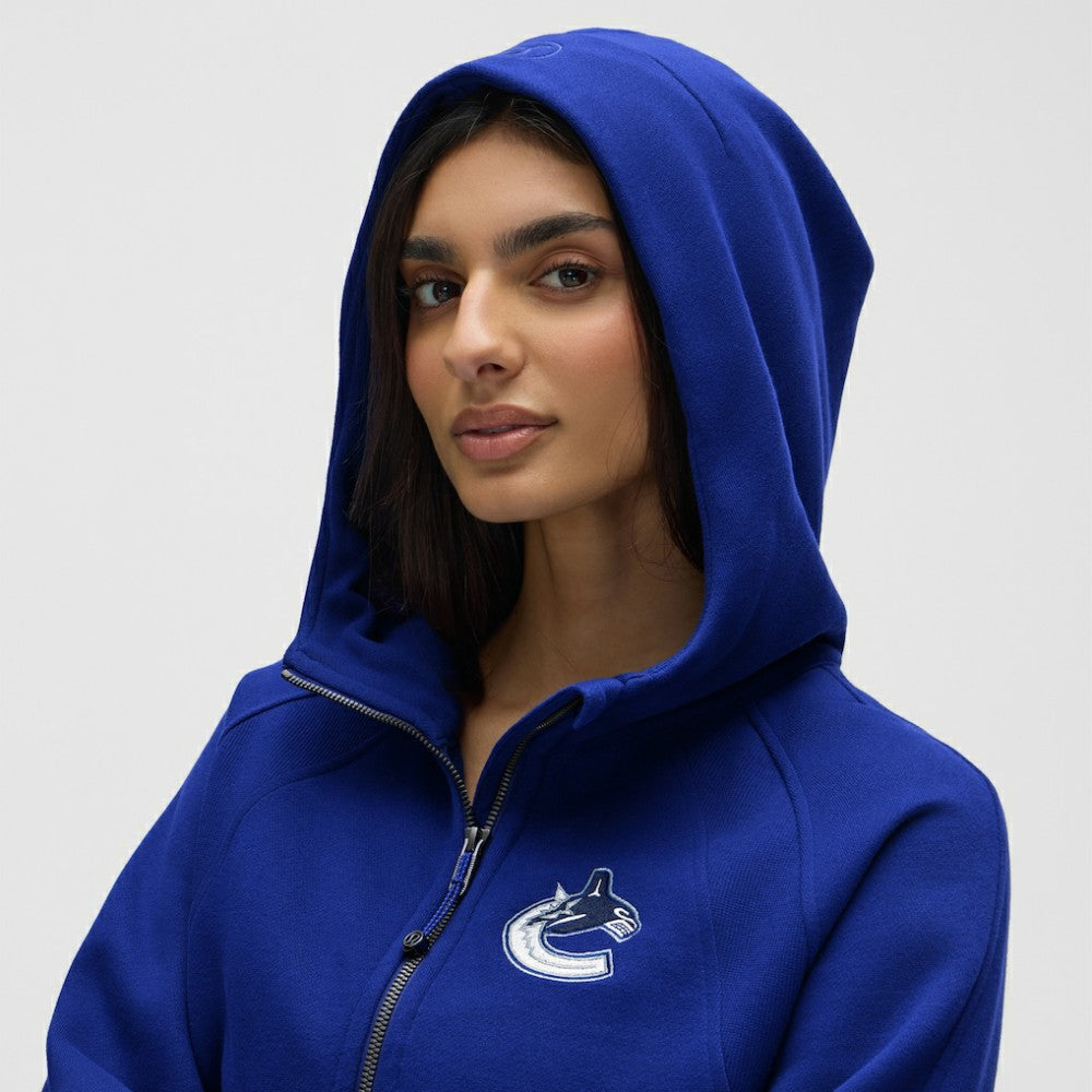 NHL Vancouver Canucks lululemon Women's Scuba Oversized Half-Zip Hoodie - Larkspur