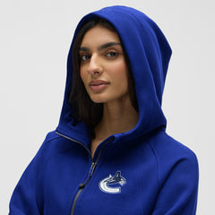 NHL Vancouver Canucks lululemon Women's Scuba Oversized Half-Zip Hoodie - Larkspur