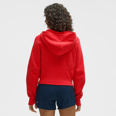 NHL Washington Capitals lululemon Women's Scuba Oversized Half-Zip Hoodie - True Red