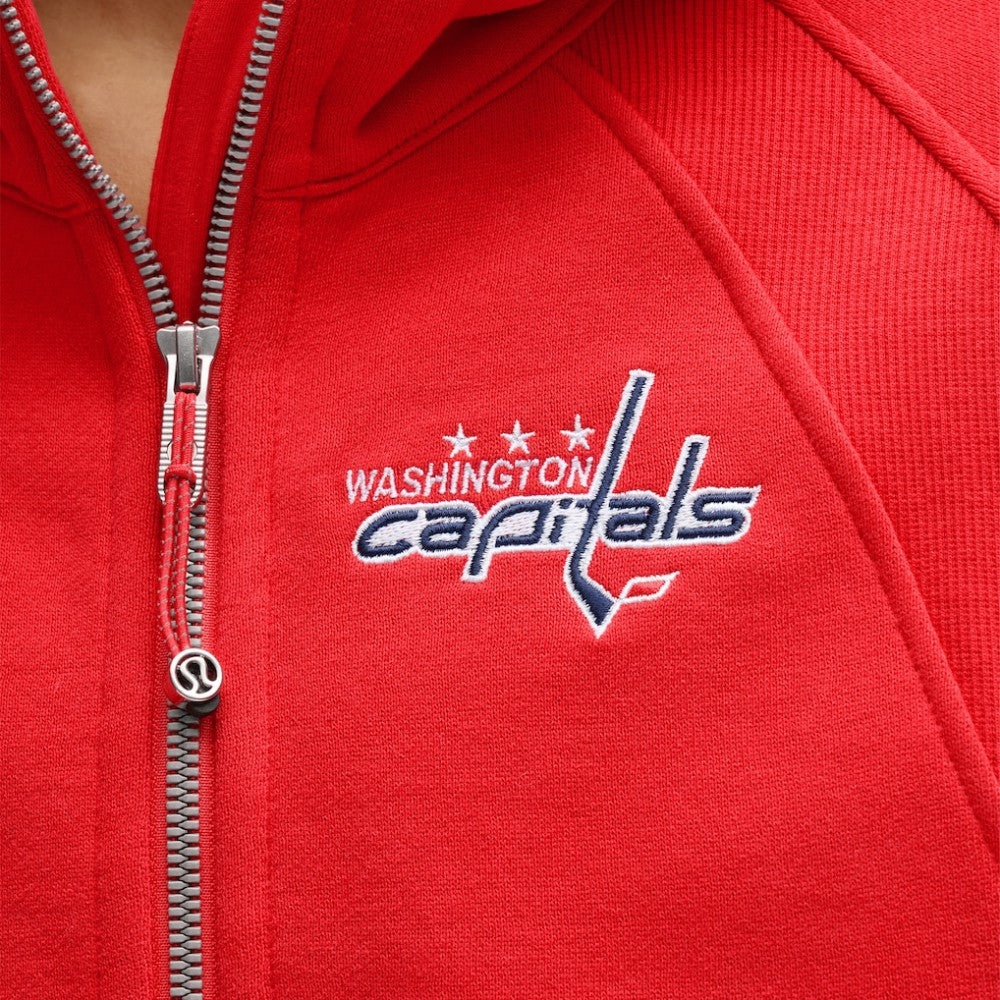 NHL Washington Capitals lululemon Women's Scuba Oversized Half-Zip Hoodie - True Red