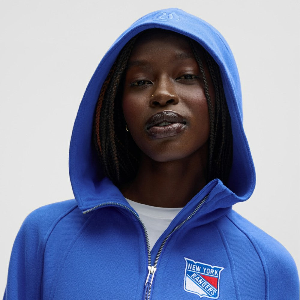 NHL New York Rangers lululemon Women's Scuba Oversized Half-Zip Hoodie - Blue