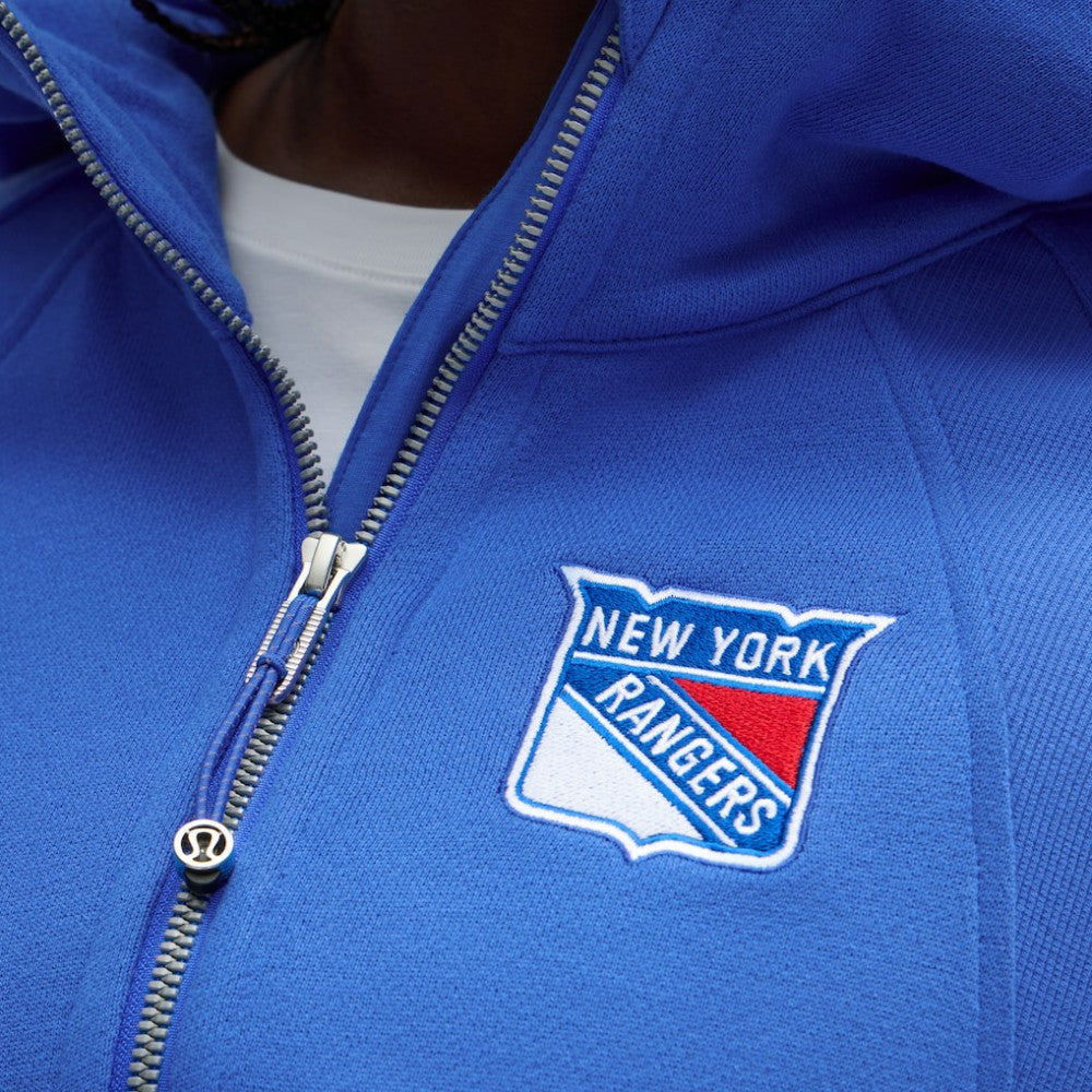 NHL New York Rangers lululemon Women's Scuba Oversized Half-Zip Hoodie - Blue