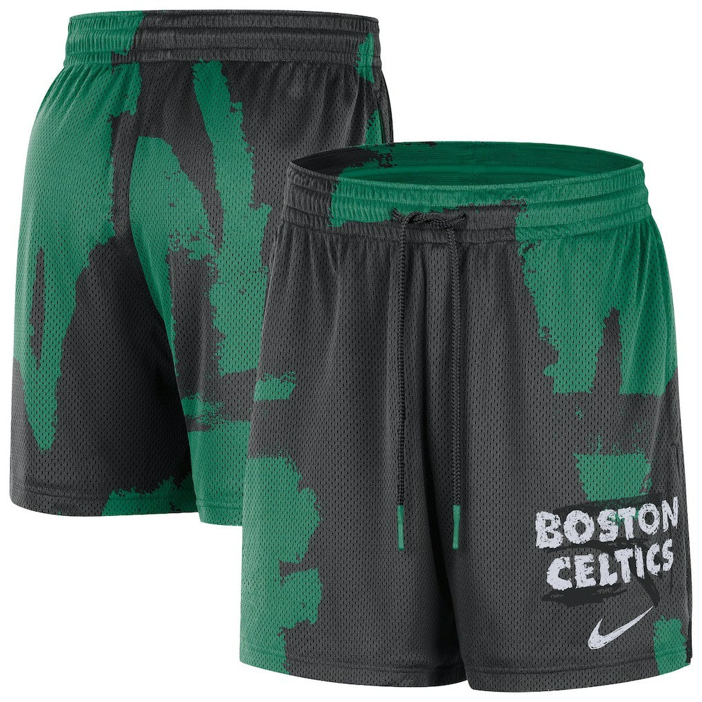Boston Celtics Courtside Club Dri-FIT Practice Shorts Black/Kelly Green