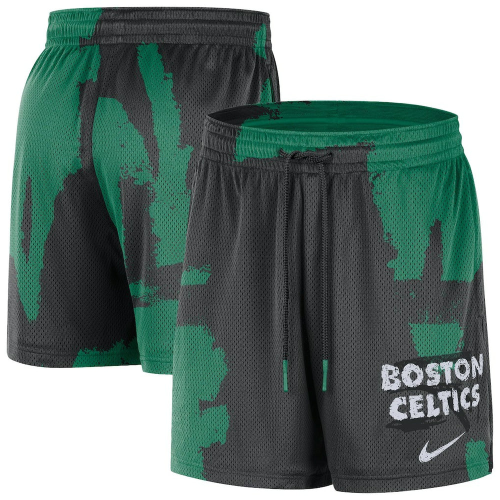 Boston Celtics Courtside Club Dri-FIT Practice Shorts Black/Kelly Green