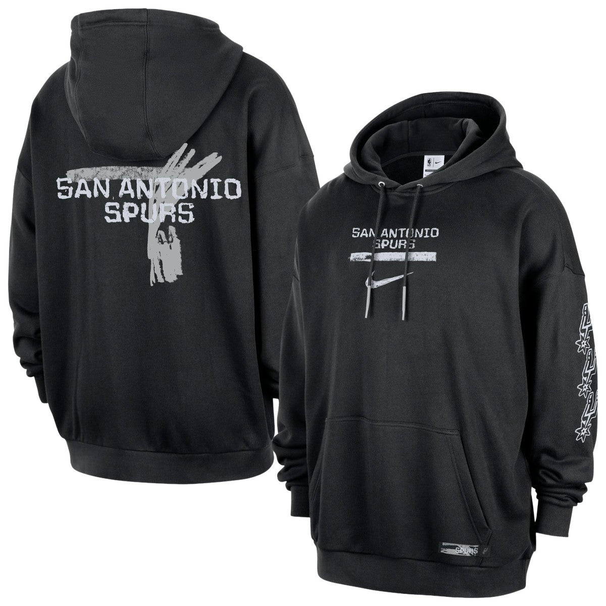 San Antonio Spurs Courtside Club Premium Hoodie Black