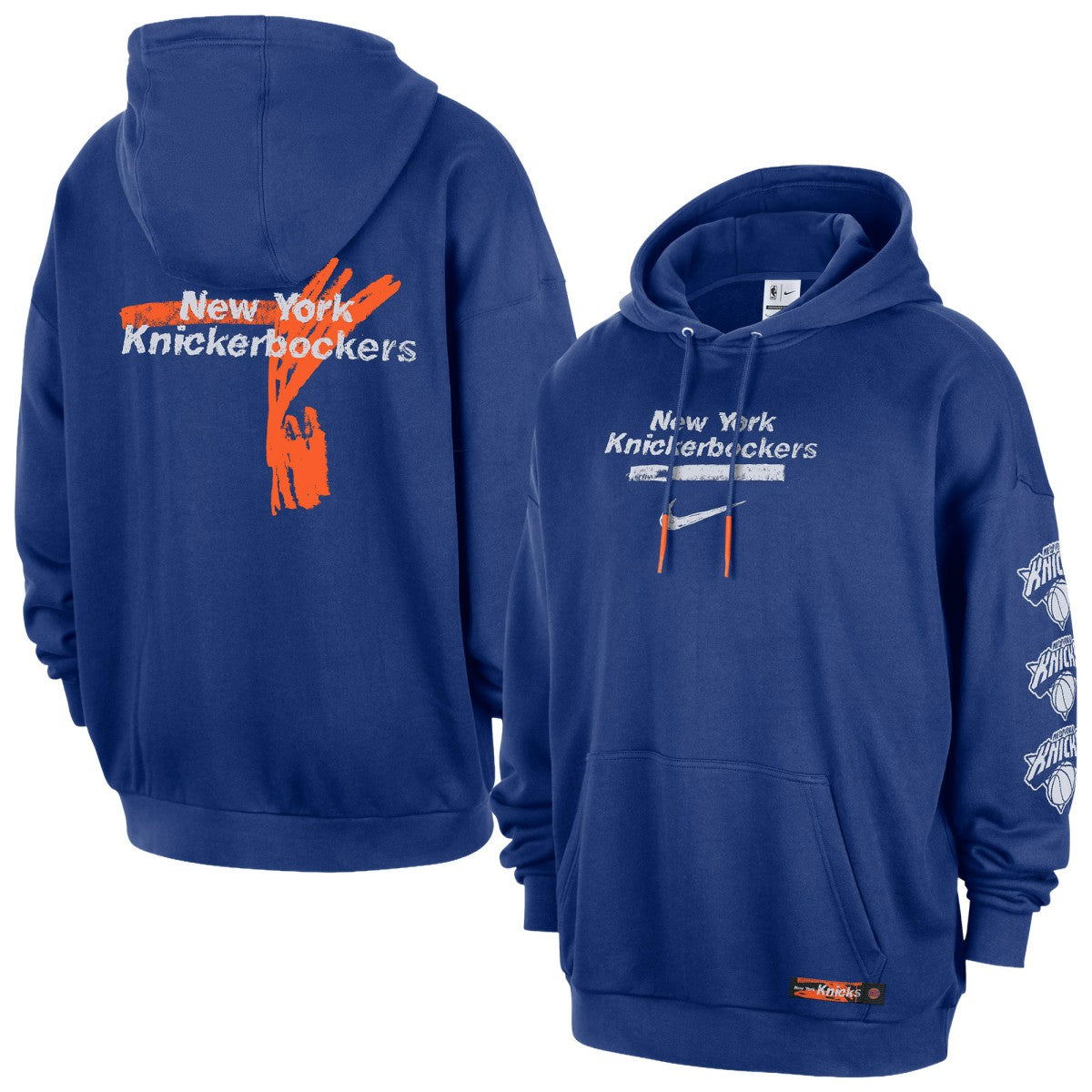 New York Knicks Courtside Club Premium Hoodie Blue