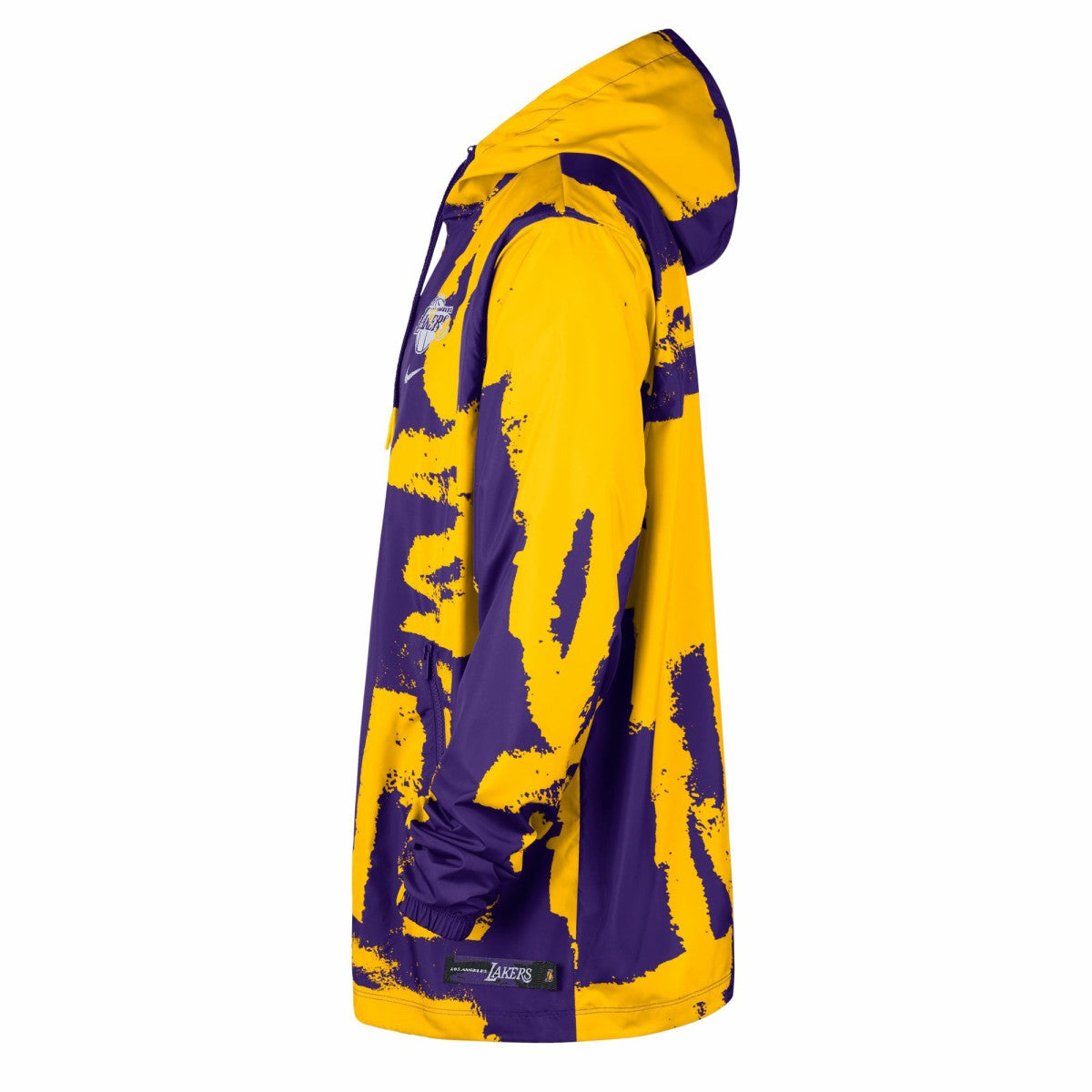 Los Angeles Lakers Unisex Courtside Club Premium Woven Full-Zip Hooded Jacket Purple