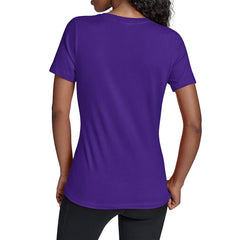 Minnesota Vikings Starter Women's Groovy Script V-Neck T-Shirt Purple
