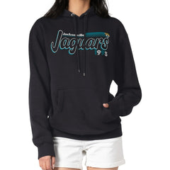 Jacksonville Jaguars Starter Women's Groovy Script Pullover Hoodie Black