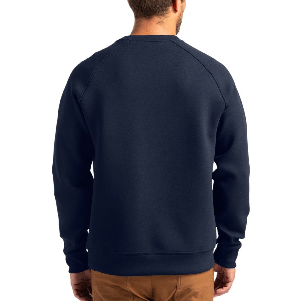Chicago Bears Cutter & Buck Throwback Roam Recycled Raglan Pullover Sweatshirt Navy