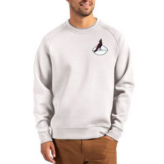 Arizona Cardinals Cutter & Buck Throwback Roam Recycled Raglan Pullover Sweatshirt Gray