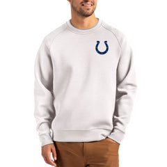 Indianapolis Colts Cutter & Buck Primary Logo Roam Recycled Raglan Pullover Sweatshirt Gray