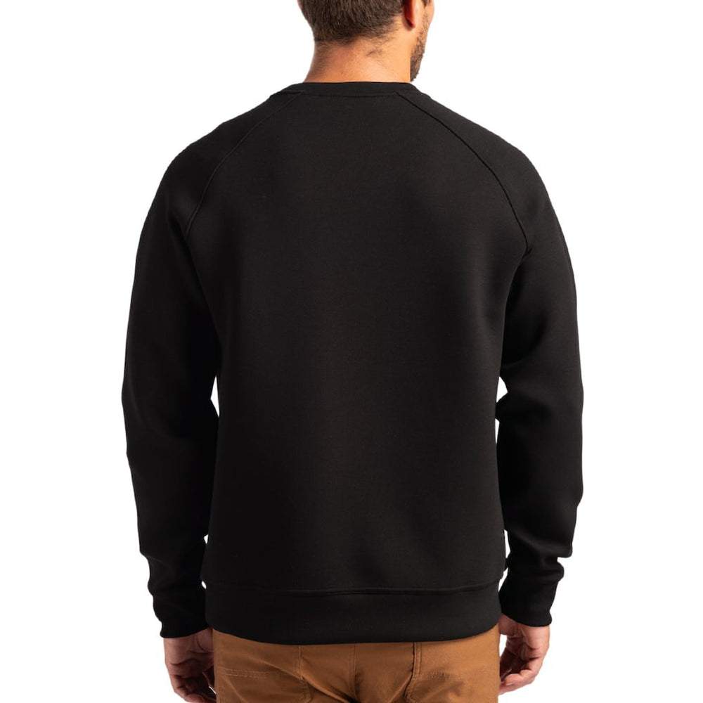 Indianapolis Colts Cutter & Buck Helmet Roam Recycled Raglan Pullover Sweatshirt Black