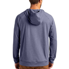 Cincinnati Bengals Cutter & Buck Adapt Americana Knit Recycled Raglan Pullover Hoodie Heather Navy