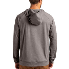 Kansas City Chiefs Cutter & Buck Adapt Knit Recycled Raglan Pullover Hoodie Heather Gray