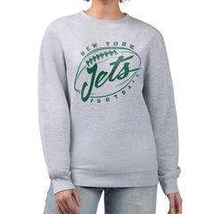 New York Jets G-III 4Her by Carl Banks Women's Football Fleece Pullover Sweatshirt Gray