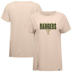 Texas Rangers Levelwear Women's Influx Protect W T-Shirt - Khaki T-shirts