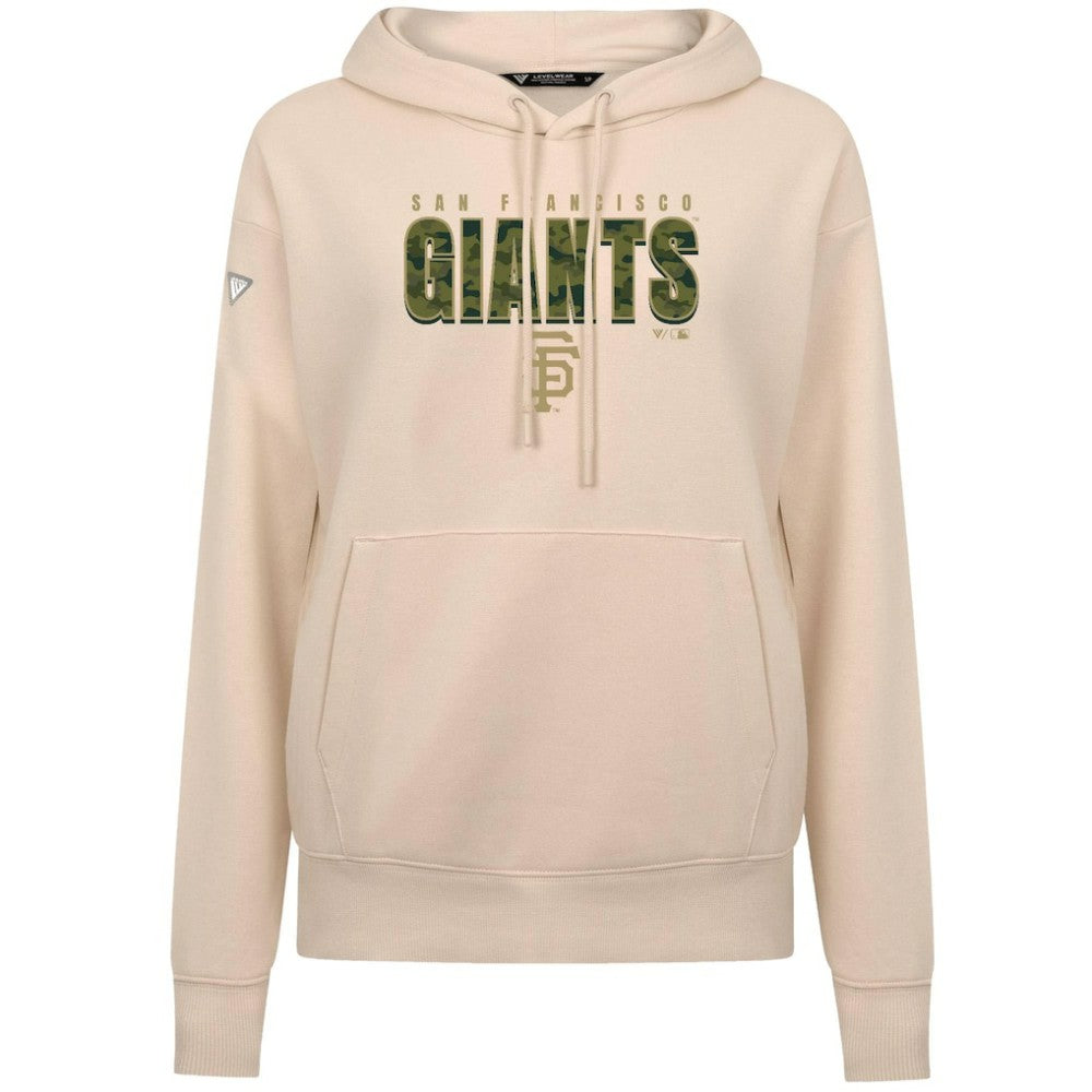 San Francisco Giants Levelwear Women's Adorn Protect W Pullover Hoodie - Khaki Hoodies