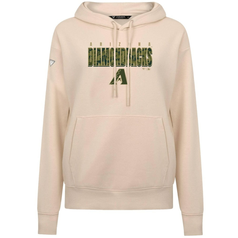 Arizona Diamondbacks Levelwear Women's Adorn Protect W Pullover Hoodie - Khaki Hoodies