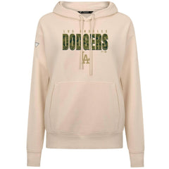 Los Angeles Dodgers Levelwear Women's Adorn Protect W Pullover Hoodie - Khaki Hoodies