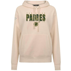 San Diego Padres Levelwear Women's Adorn Protect W Pullover Hoodie - Khaki Hoodies