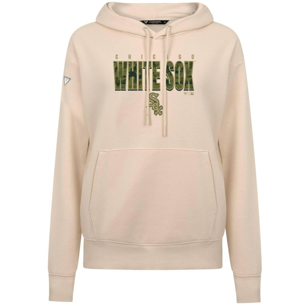 Chicago White Sox Levelwear Women's Adorn Protect W Pullover Hoodie - Khaki Hoodies