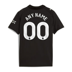 Manchester City Youth 2025/26 Away Replica Custom Jersey Black sale