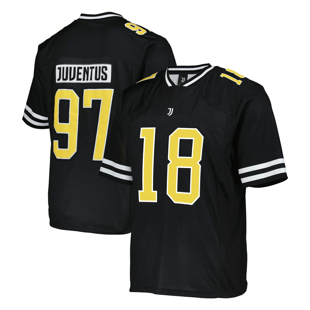 Juventus Collegiate American Football Foundation Fashion Jersey Black