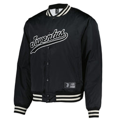 Juventus Collegiate Sateen Full-Snap Jacket Black
