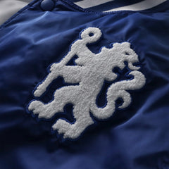 Chelsea Collegiate Sateen Full-Snap Jacket Royal