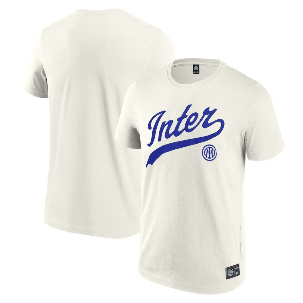 Inter Milan Collegiate T-Shirt Cream
