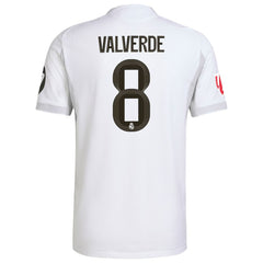 Federico Valverde Real Madrid 2025/26 Home Jersey White