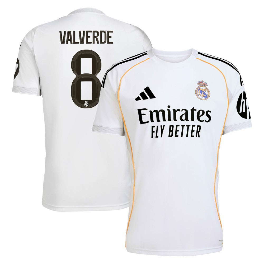 Federico Valverde Real Madrid 2025/26 Home Replica Jersey White shop