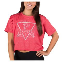 Atlanta Falcons Concepts Sport Women's Quest Knit Crop Top Red