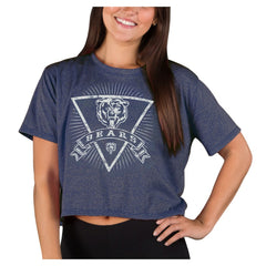 Chicago Bears Concepts Sport Women's Quest Knit Crop Top Navy