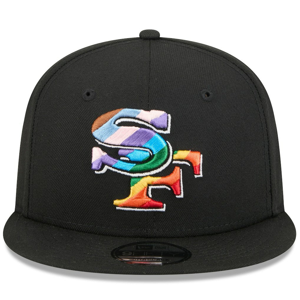 San Francisco 49ers New Era Pride 9FIFTY Snapback Hat Black