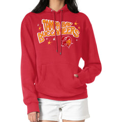 Tampa Bay Buccaneers Starter Women's Fireworks Fleece Pullover Hoodie Red