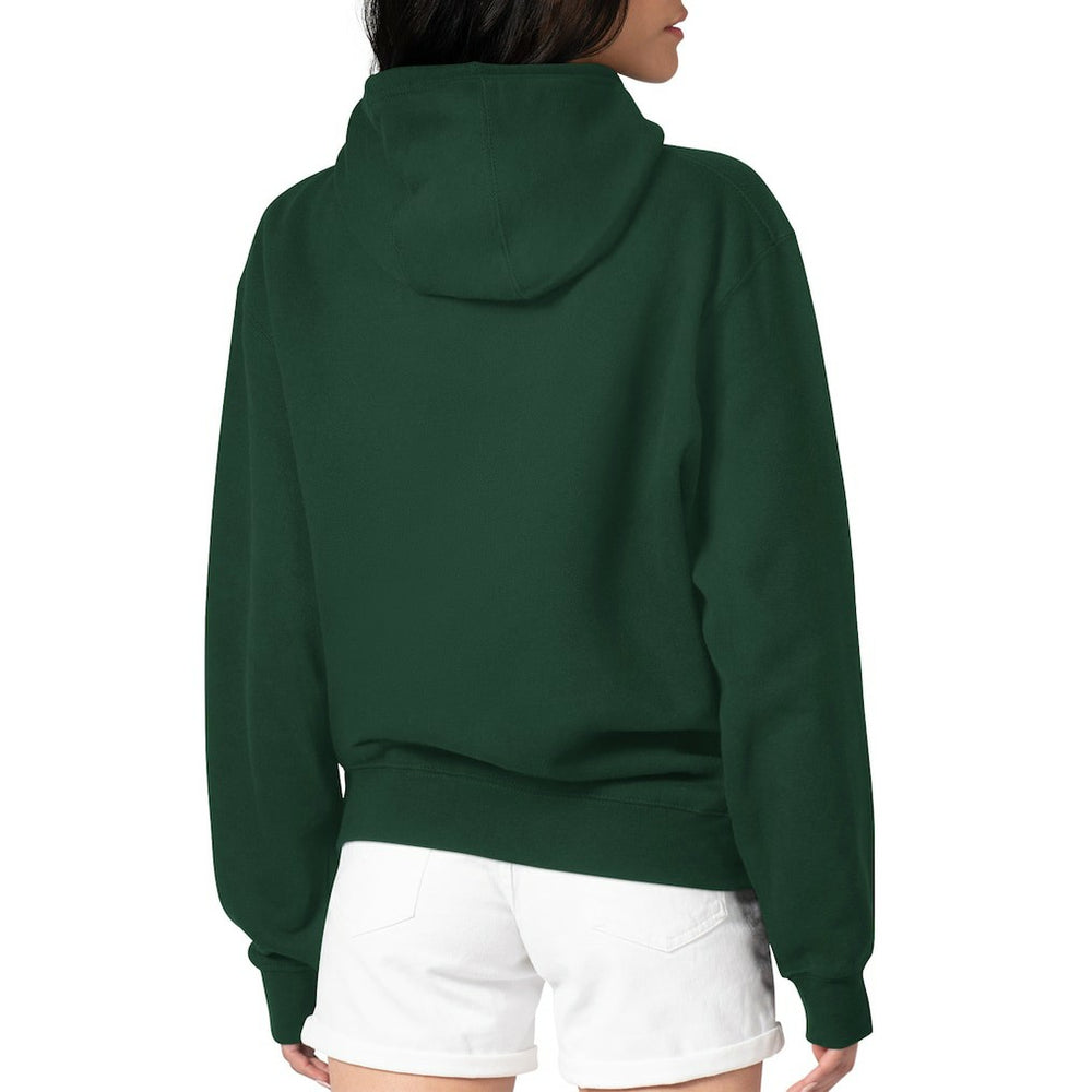 Green Bay Packers Starter Women's Fireworks Fleece Pullover Hoodie Green