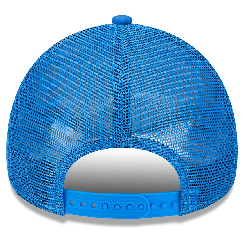 Oklahoma City Thunder Core Logo Foam Front A-Frame 9FORTY Adjustable Trucker Hat Blue